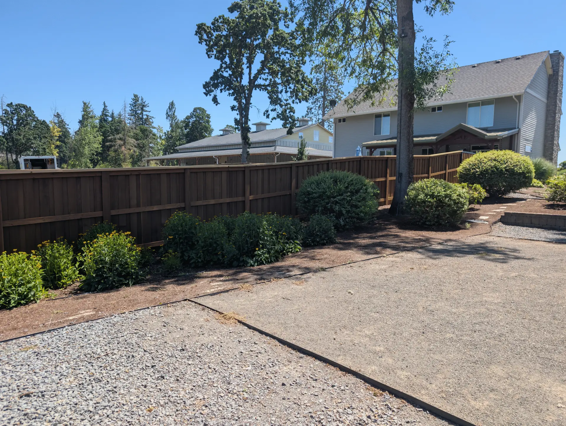 Board On Board Appealing Designed Fence Cedar With Stain