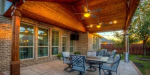 Lighting and Fans in Patio Cover